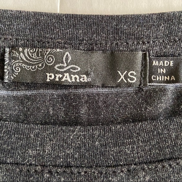 Prana Lightweight Blue Gray Striped Long Sleeve Layering Travel Top 4543 - Picture 5 of 6